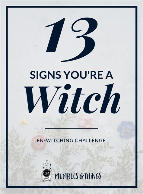 Signs you were born a witchh